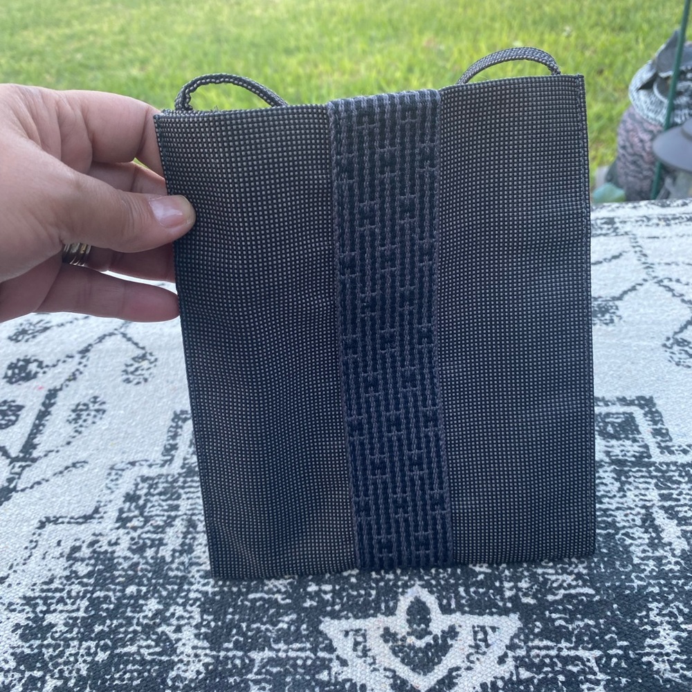 HERMES Her Line Crossbody Shoulder Bag Dark Gray